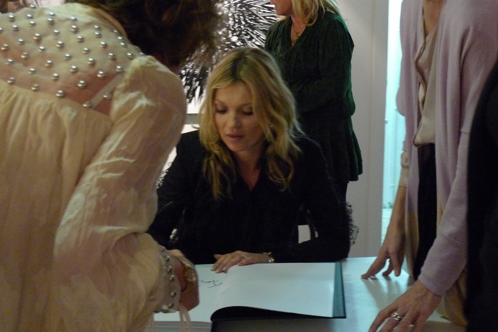 Kate Moss book signing at Colette Paris