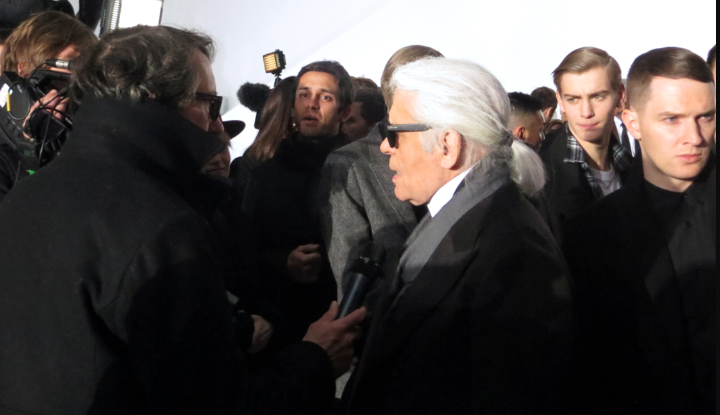 Karl Lagerfeld at Dior