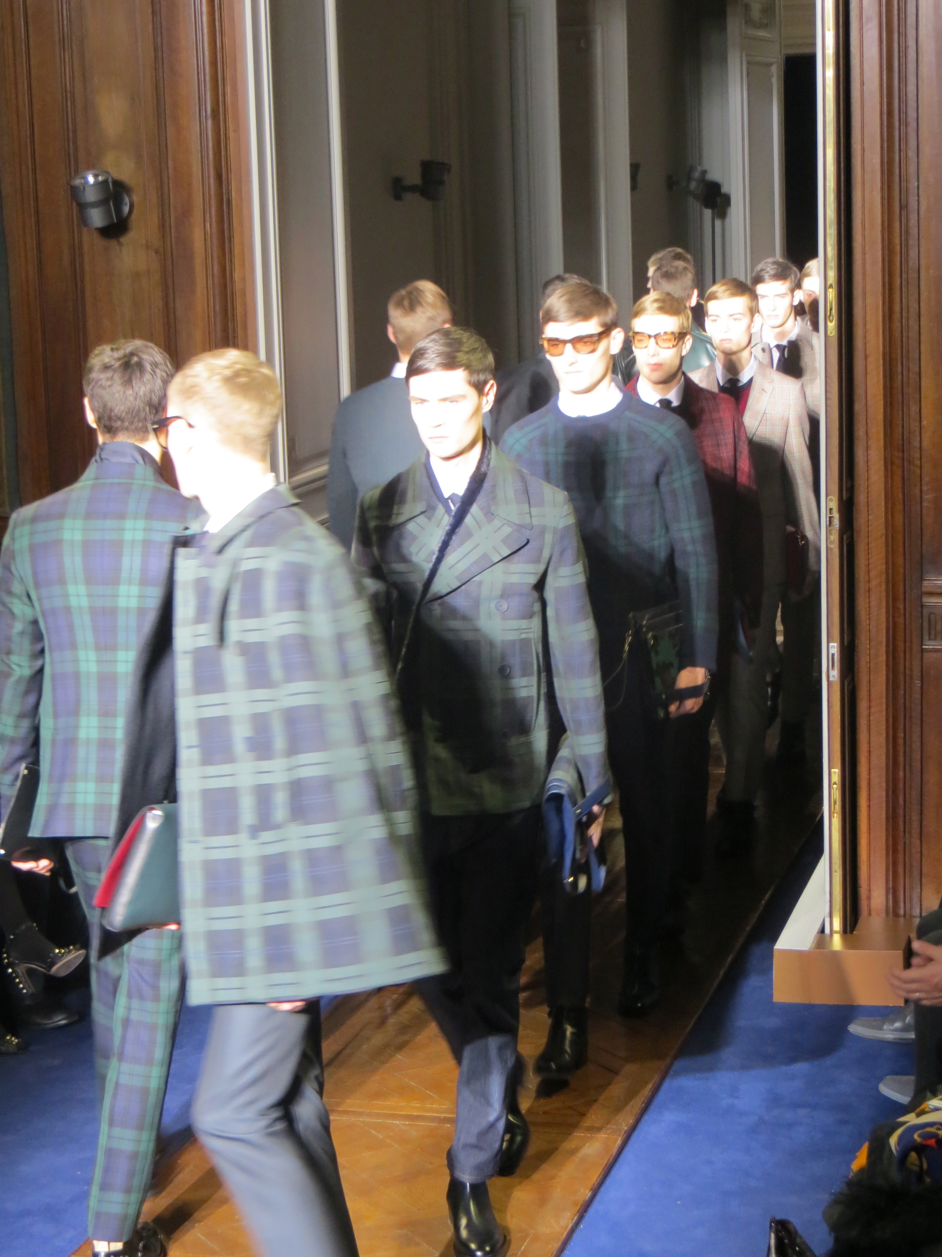 David Beckham at Louis Vuitton Mens Wear SS14 - Agent luxe blog