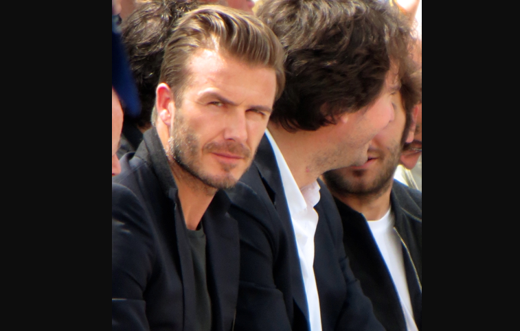David Beckham at Louis Vuitton Mens Wear SS14 - Agent luxe blog