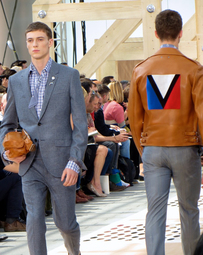 David Beckham at Louis Vuitton Mens Wear SS14 in Paris 