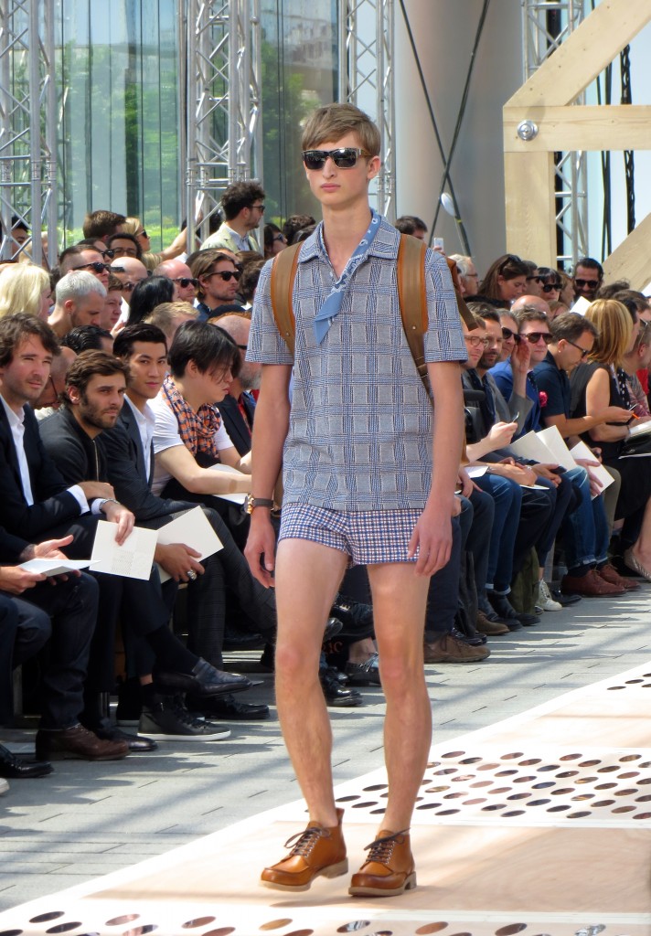 David Beckham at Louis Vuitton Mens Wear SS14 in Paris 