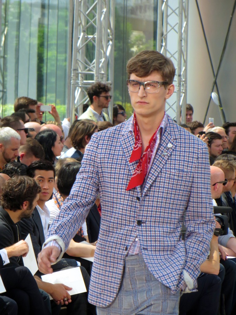 David Beckham at Louis Vuitton Mens Wear SS14 in Paris 