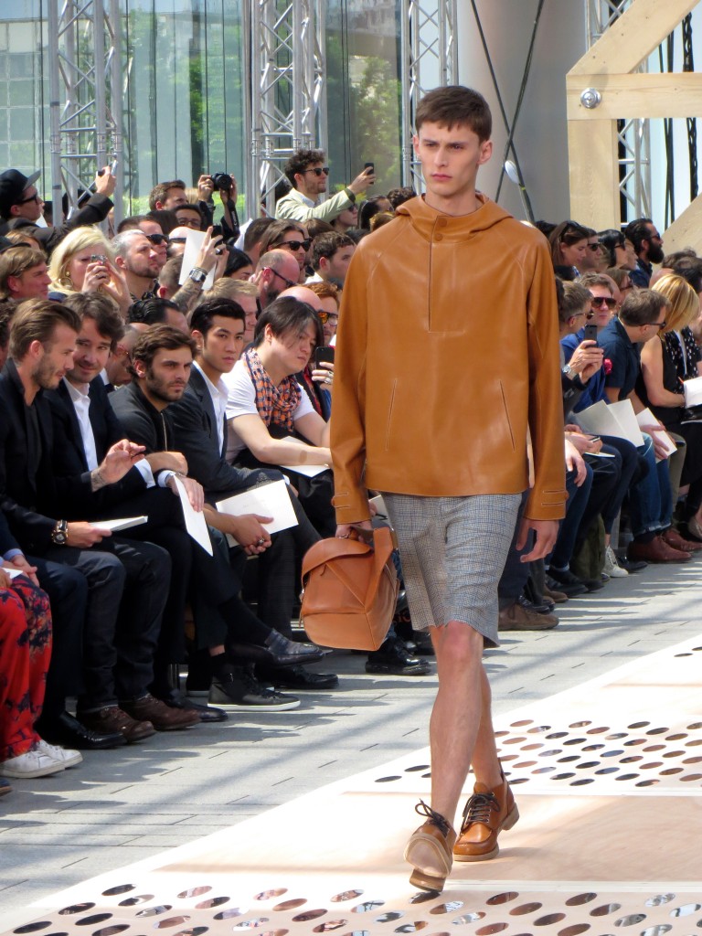 David Beckham at Louis Vuitton Mens Wear SS14 in Paris 