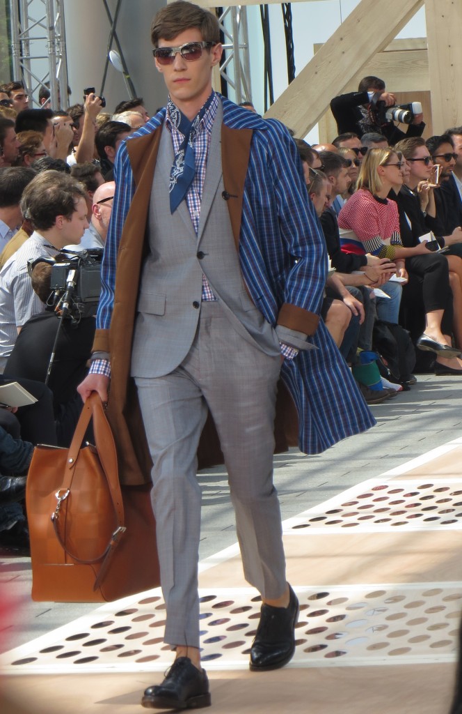 David Beckham at Louis Vuitton Mens Wear SS14 in Paris