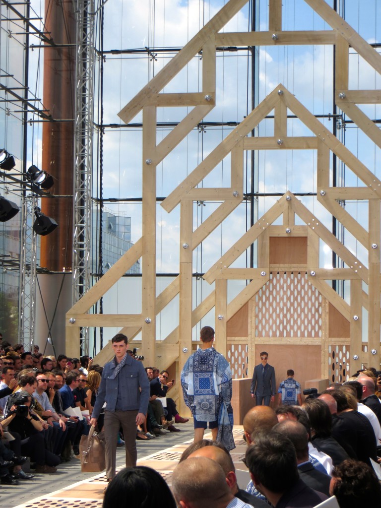 David Beckham at Louis Vuitton Mens Wear SS14 in Paris 