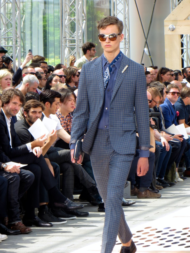 David Beckham at Louis Vuitton Mens Wear SS14 in Paris 