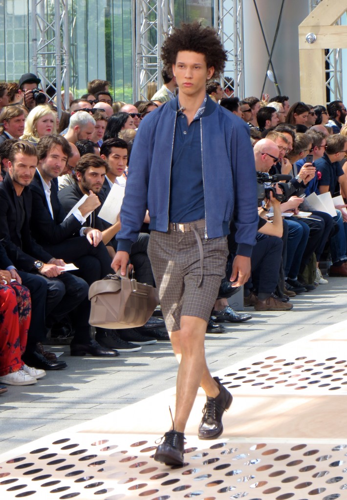 David Beckham at Louis Vuitton Mens Wear SS14 in Paris 