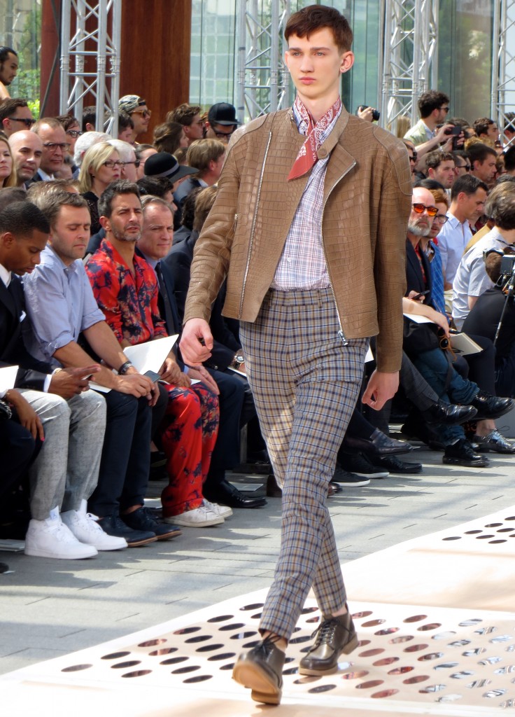 David Beckham at Louis Vuitton Mens Wear SS14 in Paris 