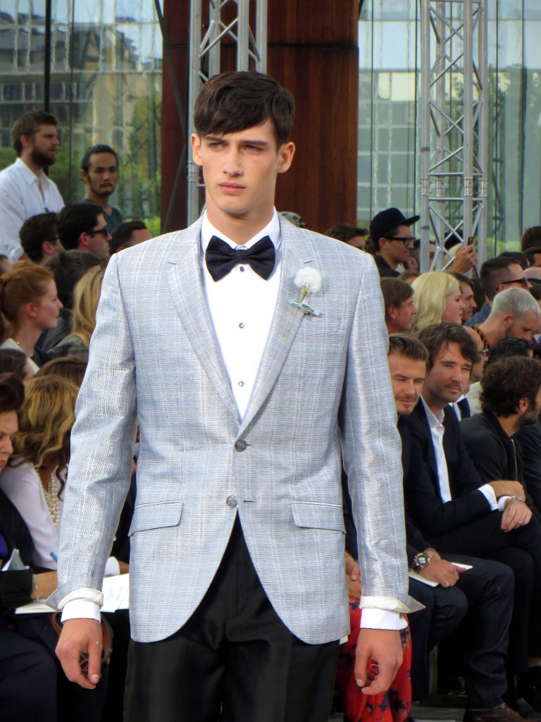 David Beckham at Louis Vuitton Mens Wear SS14 in Paris 