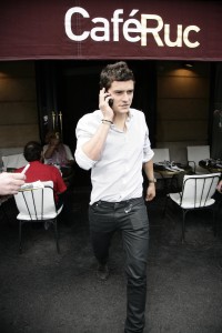 Interview with Gilbert Costes ... orlando bloom leaving the Costes restaurant RUC