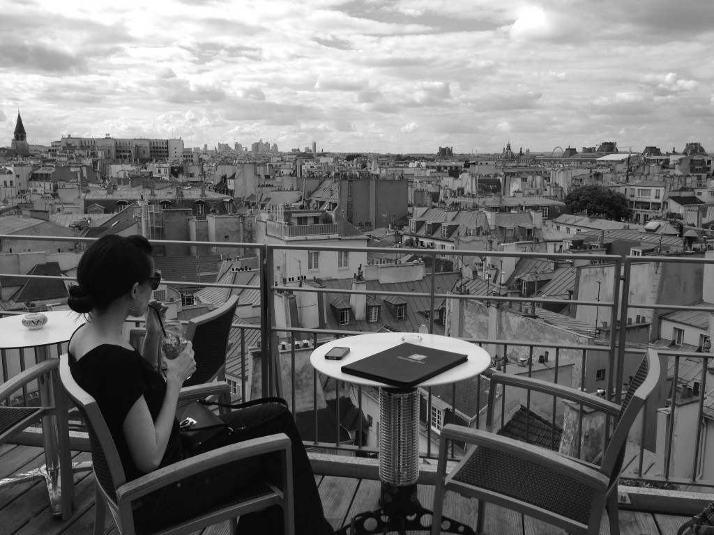 Holliday Inn roof terrace in Paris