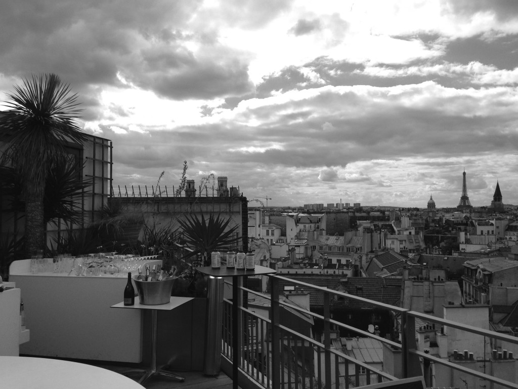 Holliday Inn roof terrace in Paris