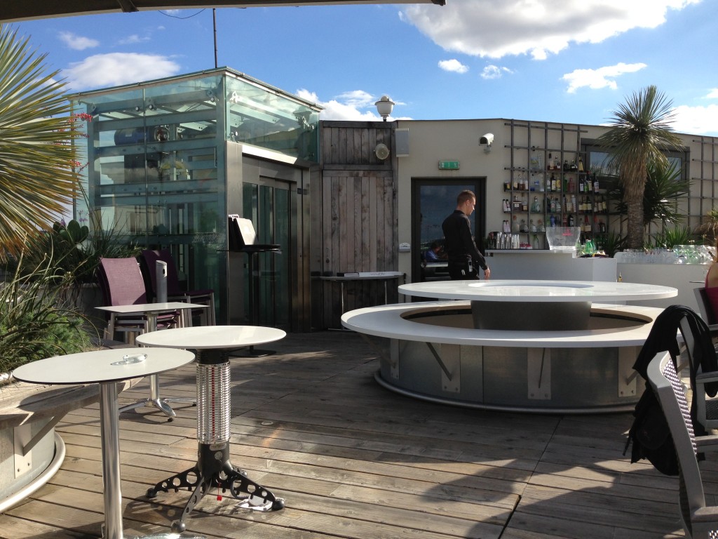 Holliday Inn roof terrace in Paris