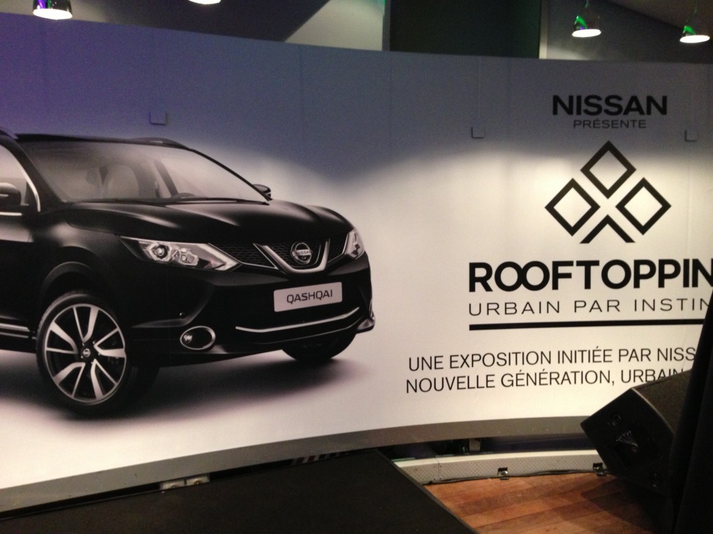 Nissan Rooftopping exhibition Paris 