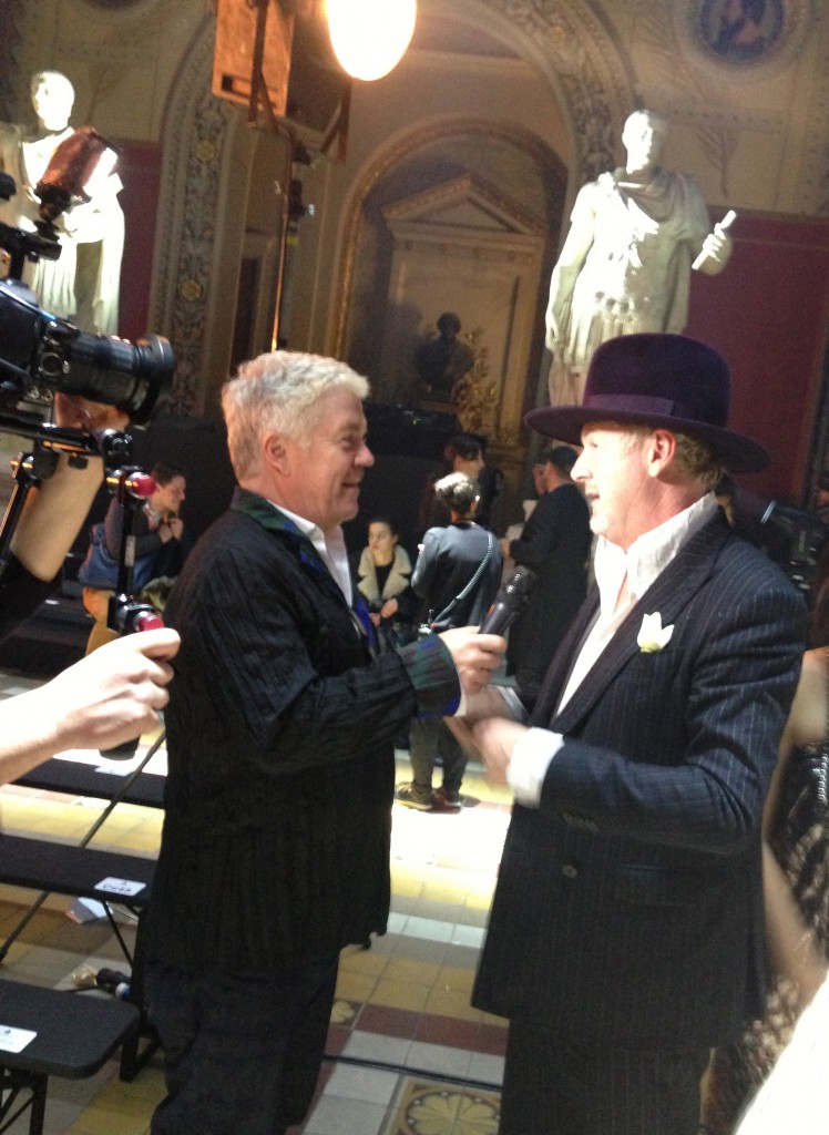 Tim Blanks and Godfrey Deeney at Lanvin