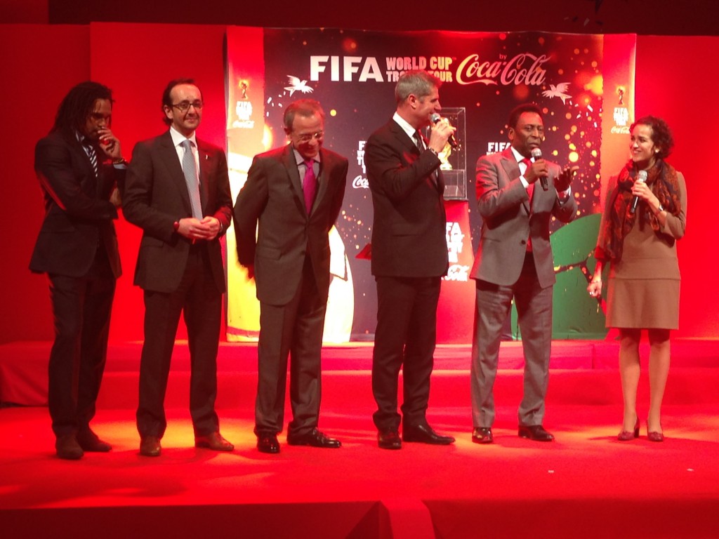 FIFA worldcup trophy tour 2014 by coca cola 