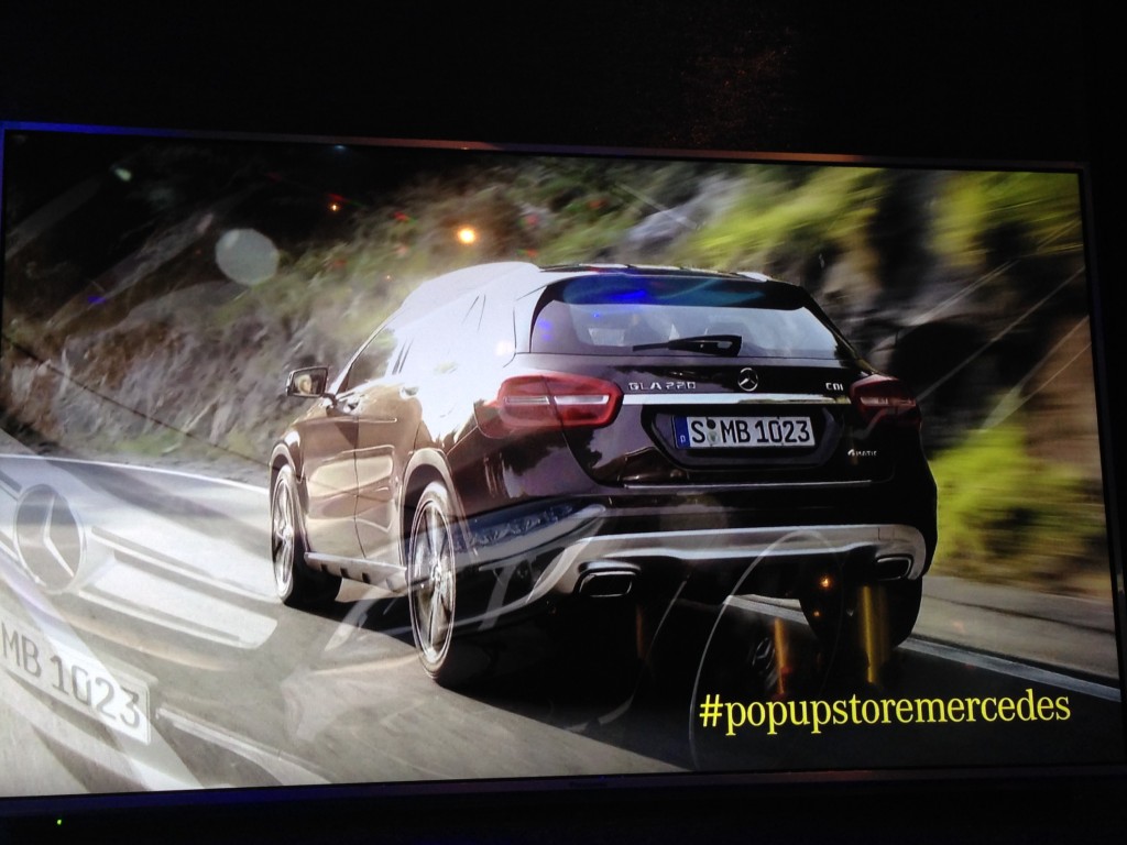 Mercedes-Benz pop up store in Paris 2014