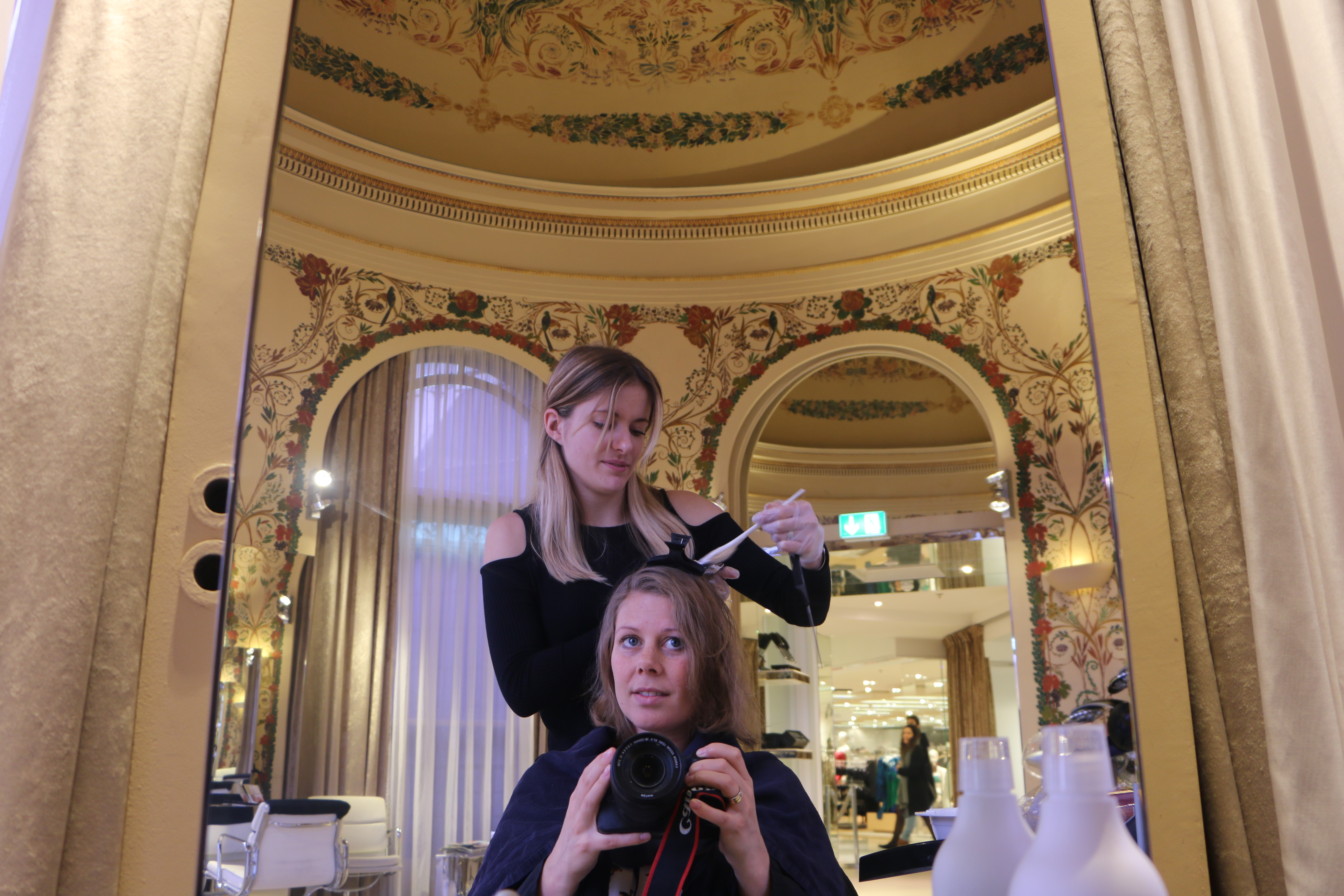 Coiffirst hairsalon at Printemps in Paris